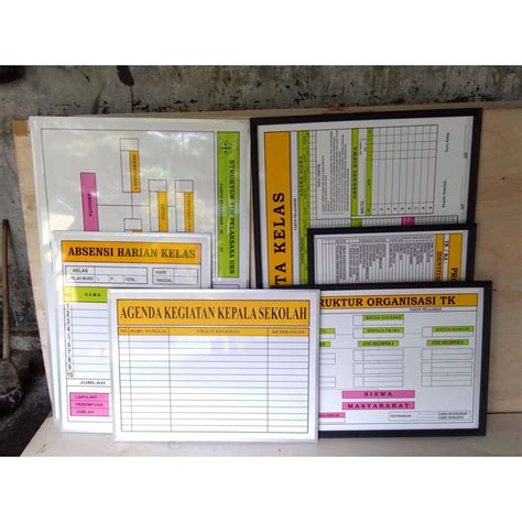 Jual Papan Data Multiplek 80 X 60 Cm List Alumunium Papan Data Paud Tk