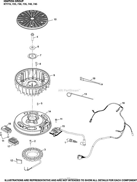 Kohler KT745 3043 HOP 26 HP 19 4 KW Parts Diagram For Ignition