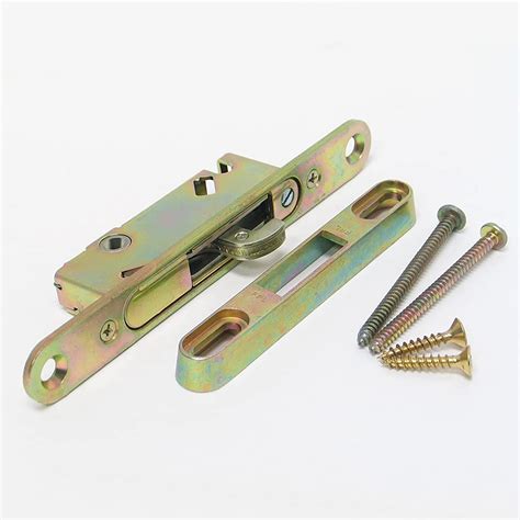 Sliding Glass Door Replacement Mortise Lock With Adapter Plate3 1116 Screw Holes45 Degree