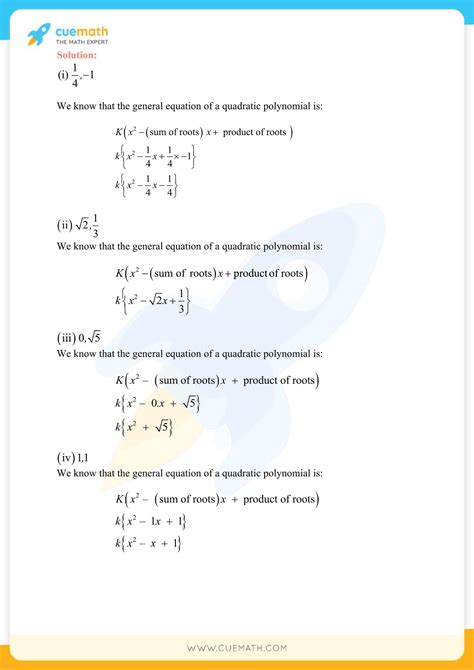 Ncert Solutions For Class Maths Chapter Exercise Access Pdf