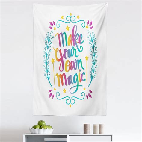 Saying Tapestry, Make Your Own Magic Message with Colorful Letters ...