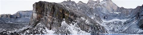 Longs Peak Towering Over A Frozen Chasm Lake Rocky Mountain National