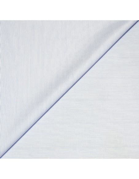 Tissu chemise 100 coton Rayé bleu blanc vendu au mètre