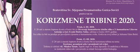 Najava Korizmene Tribine 2020 Grude Online