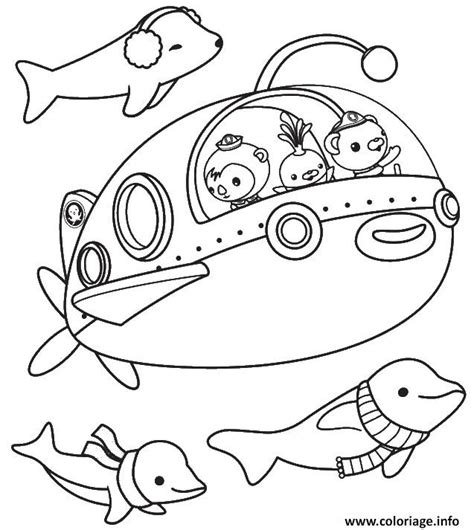 Coloriage Les Octonauts Sous Marin En Aventure JeColorie