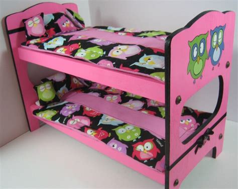 Pink And Black Owl Bunk Bed And Bedding For Blythe Dal And Yo Sd Dolls