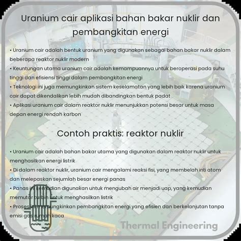 Uranium Cair Aplikasi Bahan Bakar Nuklir Dan Pembangkitan Energi