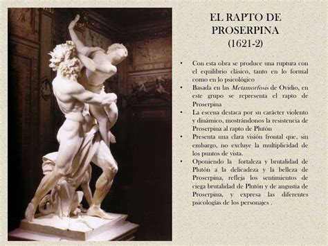 Bernini El Rapto De Proserpina Siglo Xvii Arte