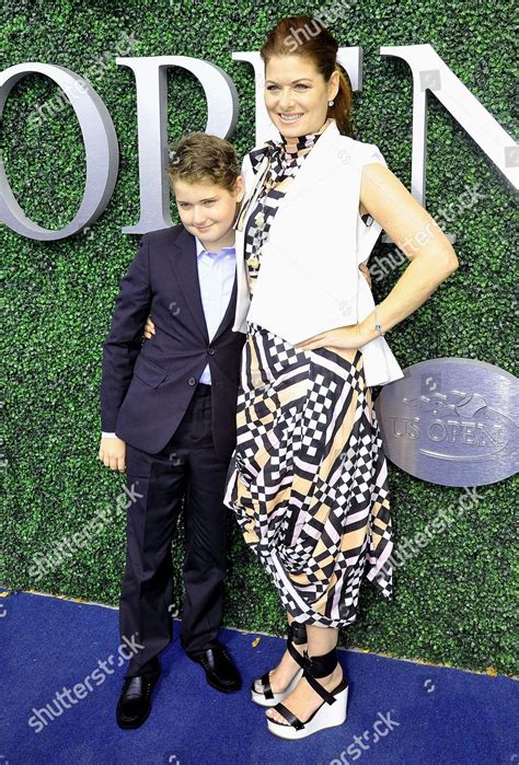 debra messing son roman editorial stock photo stock image shutterstock