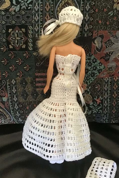 Abito Da Sposa Alluncinetto Per Barbie Crochet