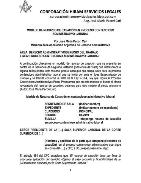 Descubre El Recurso De Casación En Perú Enero 2025 CeficPeru org