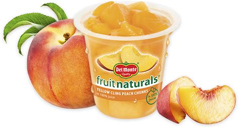 Fruit Naturals® Yellow Cling Peach Chunks Del Monte Banana Chips