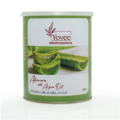 Yovee Professional Aloe Vera Alovera With Argan Oil Liposoluble Gel Wax