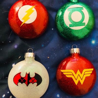 DC Comics Christmas Ornaments - Etsy