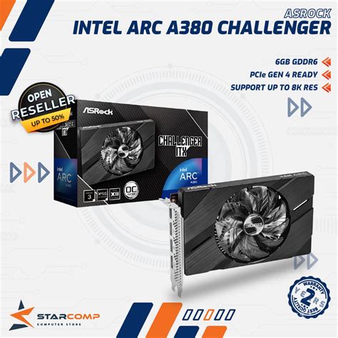 Jual Asrock Intel Arc A380 6gb Gddr6 Challenger Itx 6gb Oc Shopee Indonesia