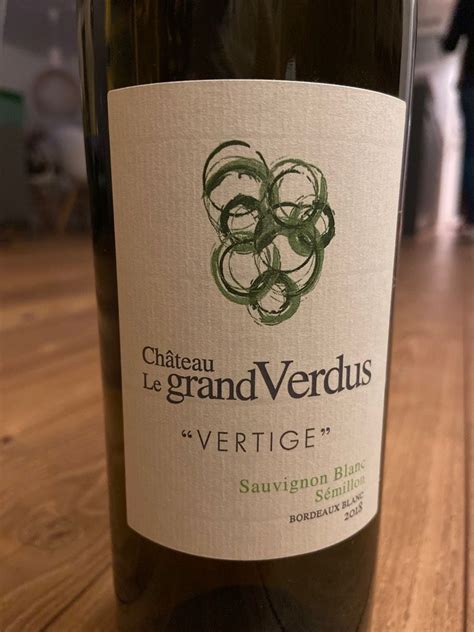 Ch Teau Le Grand Verdus Vertige France Bordeaux Cellartracker