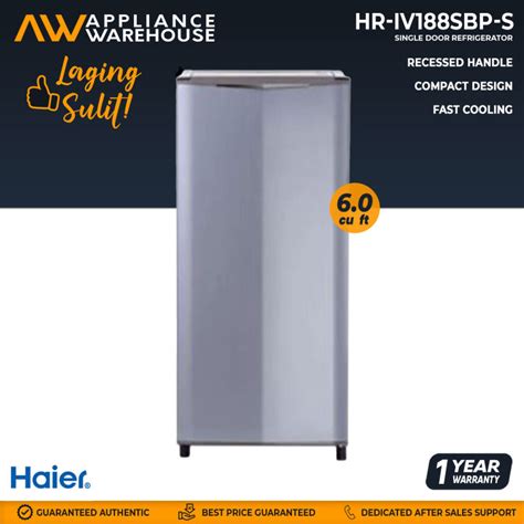 Haier Hr Iv Sbp S Cu Ft Inverter Single Door Refrigerator