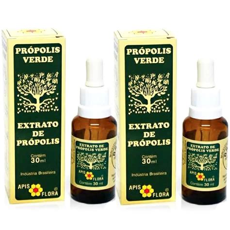 Kit 2 Extrato Própolis Verde Apis FloraSaúde Imunidade 30ml Submarino