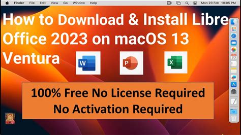 How To Install Libre Office 2023 In MacOS 13 Ventura No License No