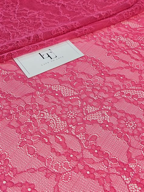 Pink Stretch Lace Fabric Lace To Love