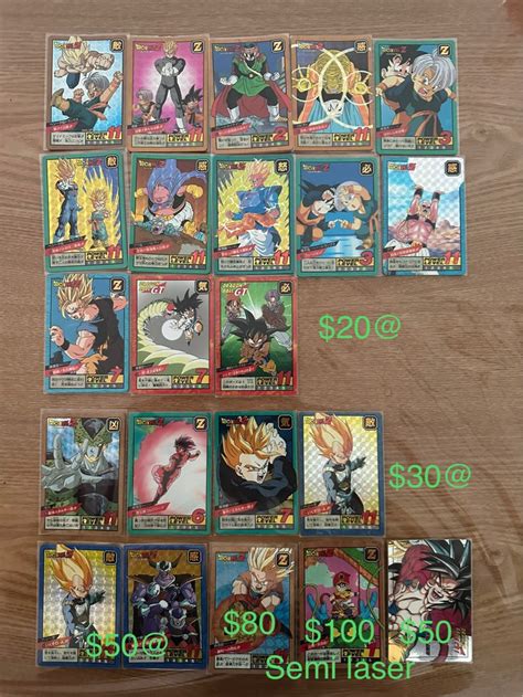 Dragonball Cards Super Battle Double Hidden Prism Peeled Hobbies