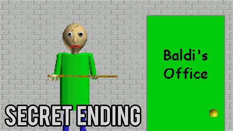 Baldi S Basics Secret Ending Full Transcript YouTube