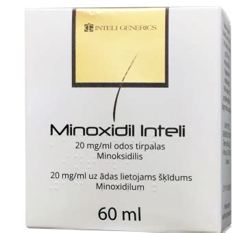 MINOXIDIL INTELI 20 mg ml uz ādas lietojams šķīdums 60 мл N1