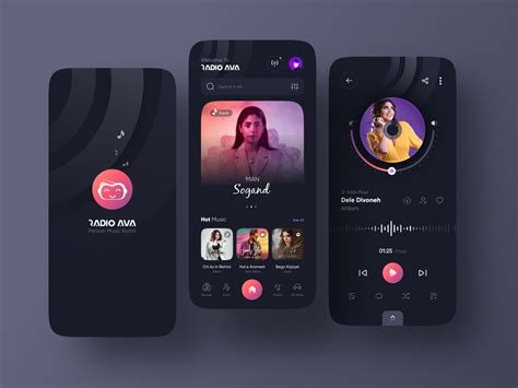 Radio Ava Music Player App Ui Design By Mohammad Reza Farahzad 🏆 For