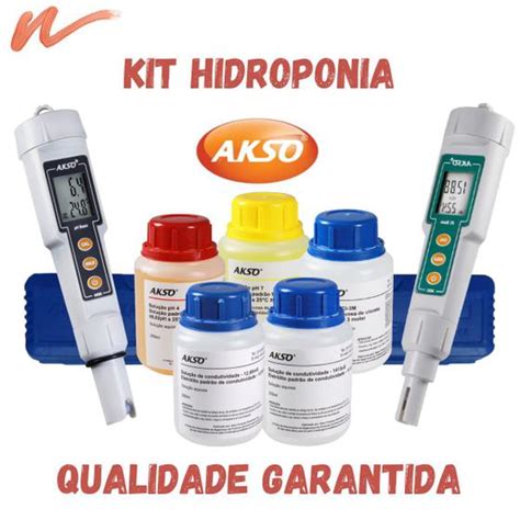 Kit Hidroponia Medidor Ph Medidor Condutividade Solu Es Para