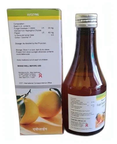 Avozyme Fungal Diastase Pepsin Syrup 200 Ml At Rs 110 Box In Raipur