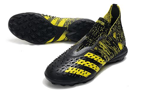 100 Genuineadidas Football Shoes Adidas Predator Freak3 Laceless Tf Black Size 39 45 รองเท้าสต