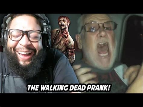 Zombies The Walking Dead Prank Reaction Youtube