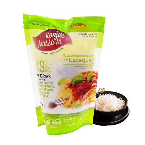 Macarrão Espaguete Massa Vegana 9 Calorias Konjac 270g