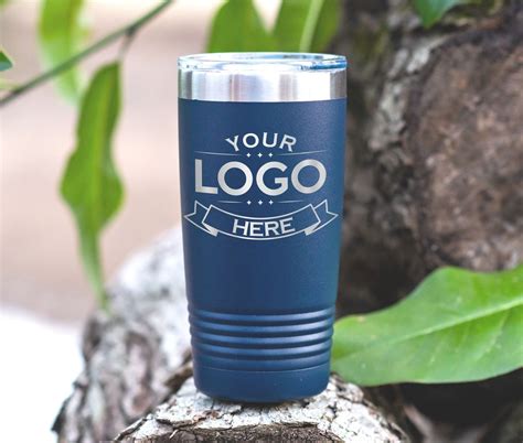 Custom Business Logo Tumblers. 20 Oz Stainless Steel Insulated Tumblers ...