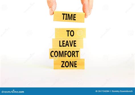 Leave Comfort Zone Symbol Concept Words Time To Leave Comfort Zone On