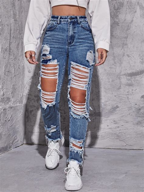 High Waisted Ripped Jeans Artofit