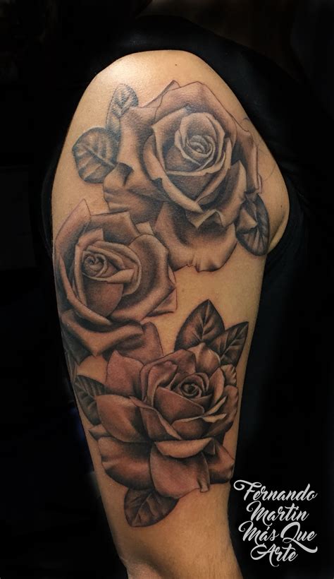 FERNANDO MARTIN TATTOO Mas Que Arte Valladolid Realismo De Tres Rosas