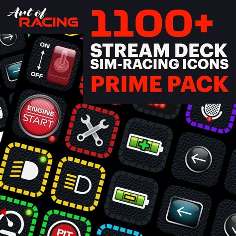 Stream Deck PRIME Pack Sim-racing Icons for Iracing Assetto - Etsy