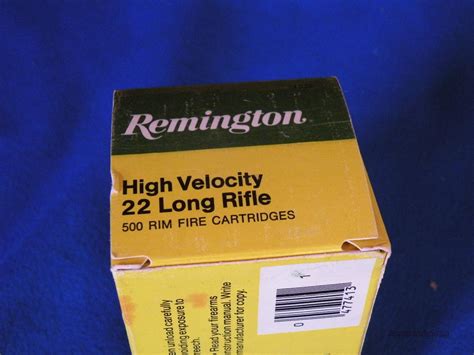 500 Rounds Remington High Velocity 22lr For Sale