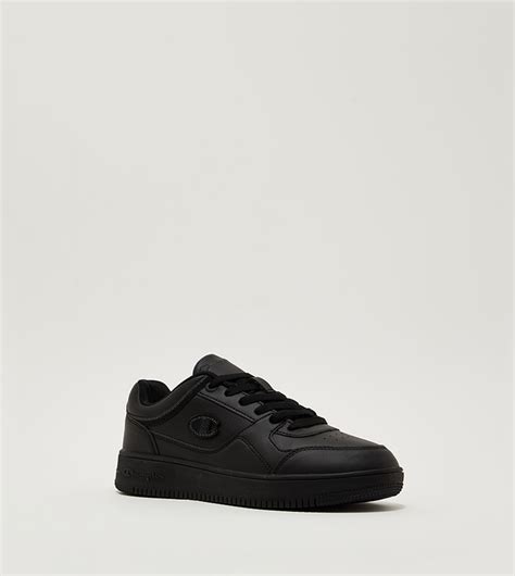 Buy Champion Logo Detail Lace Up Sneakers In Black | 6thStreet Saudi Arabia