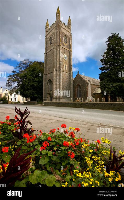 Parish Church Of St Peter And St Paul Holsworthy Devon England Stock