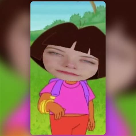 Face In Dora Lens By Syur24 Snapchat Lenses And Filters