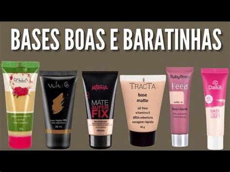 BASES Boas e BARATINHAS Vídeo Aula Base boa e barata Maquiagens