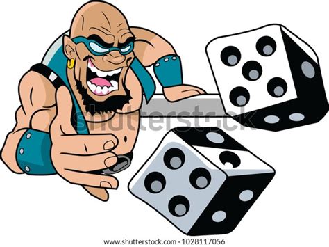 Cartoon Dice Rolling Singular For Dice And Turn It To 5 At The End