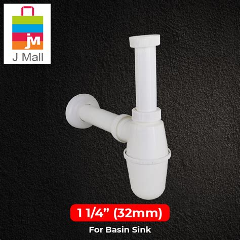 J MALL Techplas PVC Plastic Bottle Trap For Kitchen Sink 40mm Wash