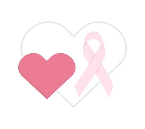 Premium Vector Breast Cancer Awareness Poster Pink Ribbon And Hearts