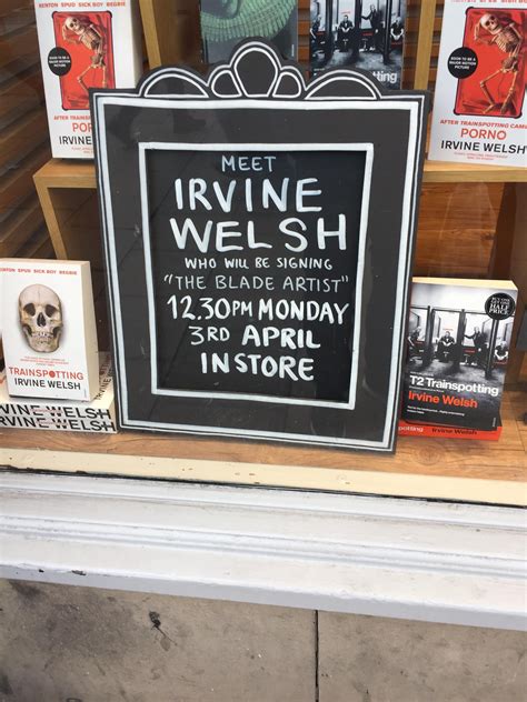 Irvine Welsh book signing, Princes St Waterstones : r/Edinburgh