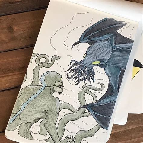 Cthulu Vs Kraken By Jonathan Mcdaniel Follow On Instagram Jondraws