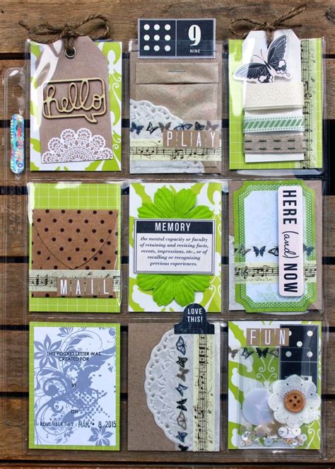 The Art Of Scrapbooking Is The Art Of Living Pocket Pal Letters