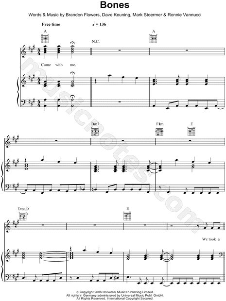 Bones Theme Song Piano Sheet Music - Theme Image